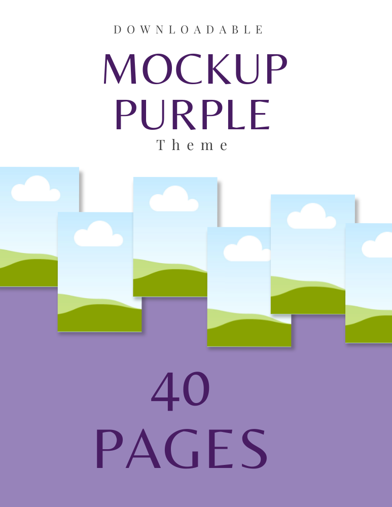 40 Purple Mockup Template _New